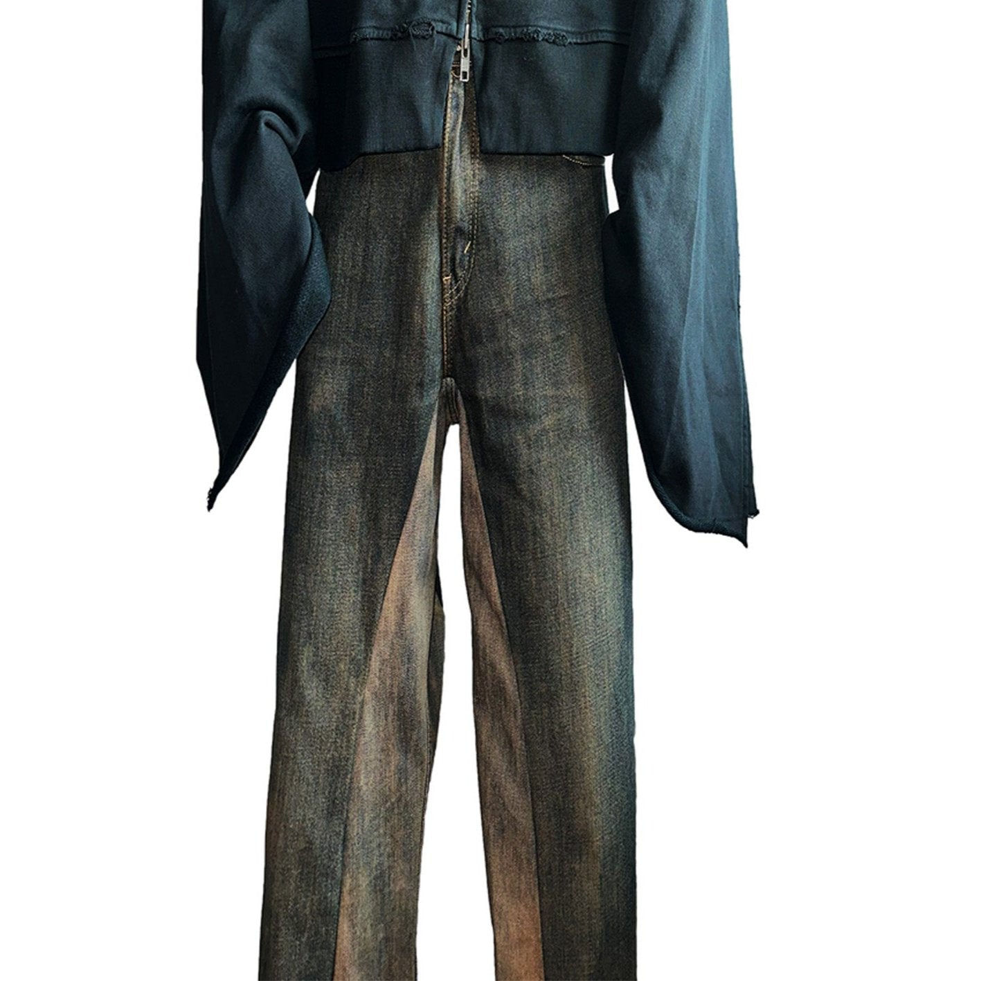 Patched Mud Denim