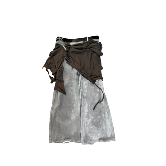 Skirt denim gray