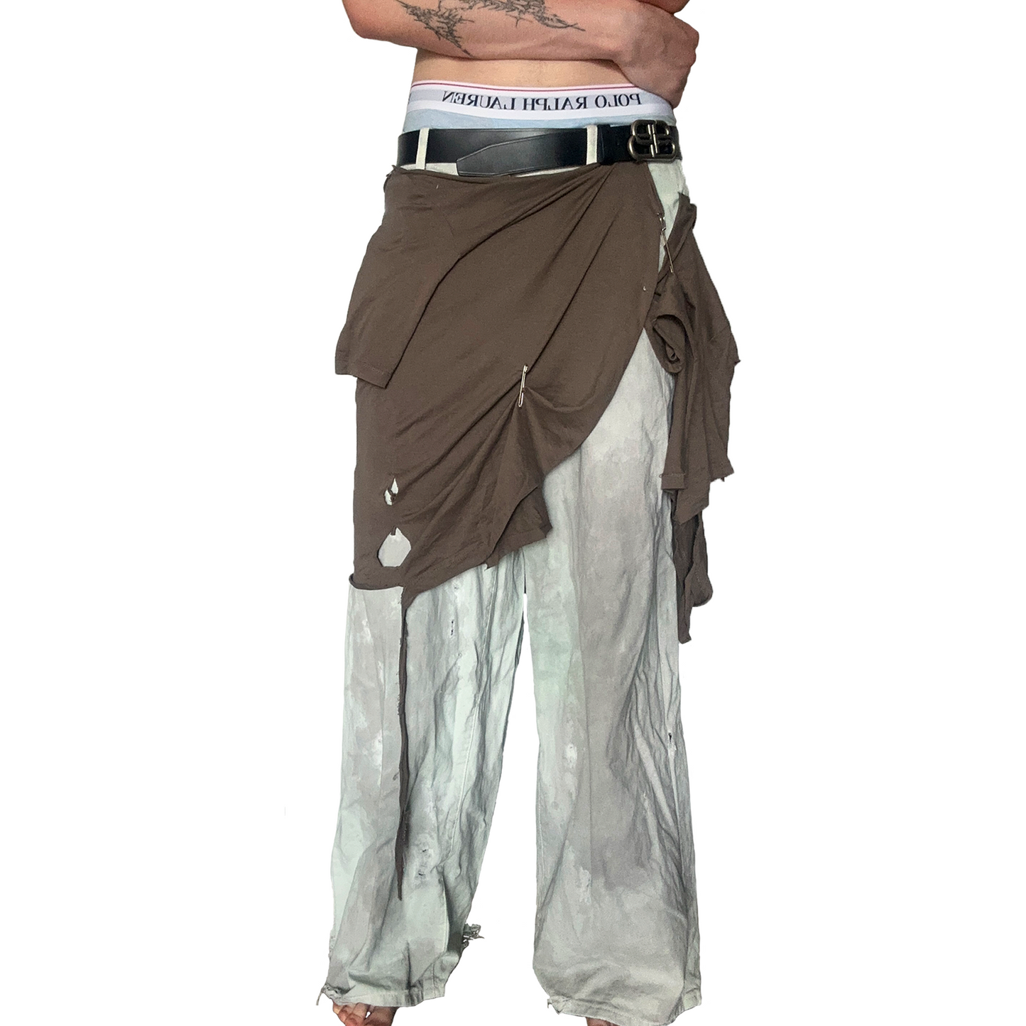 Skirt denim gray
